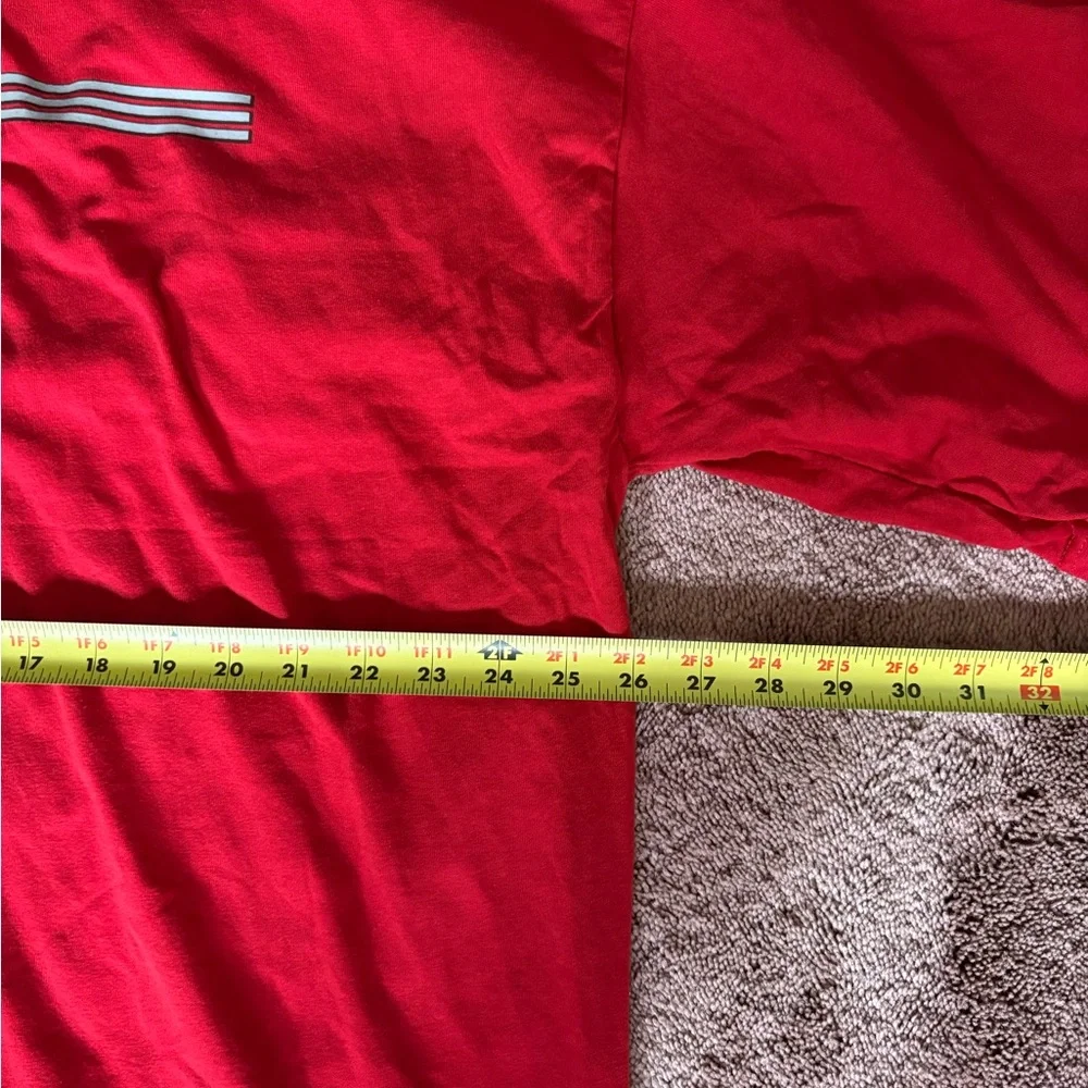 Vintage Adidas‎ Men's Red T-Shirt
